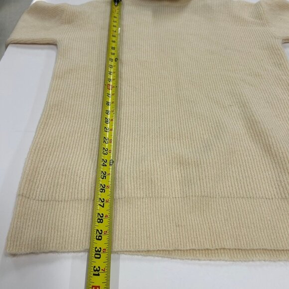 0390Forever 21 Cream Turtleneck Sweater | Cozy Knit Pullover | Women’s Medium - Picture 5 of 8